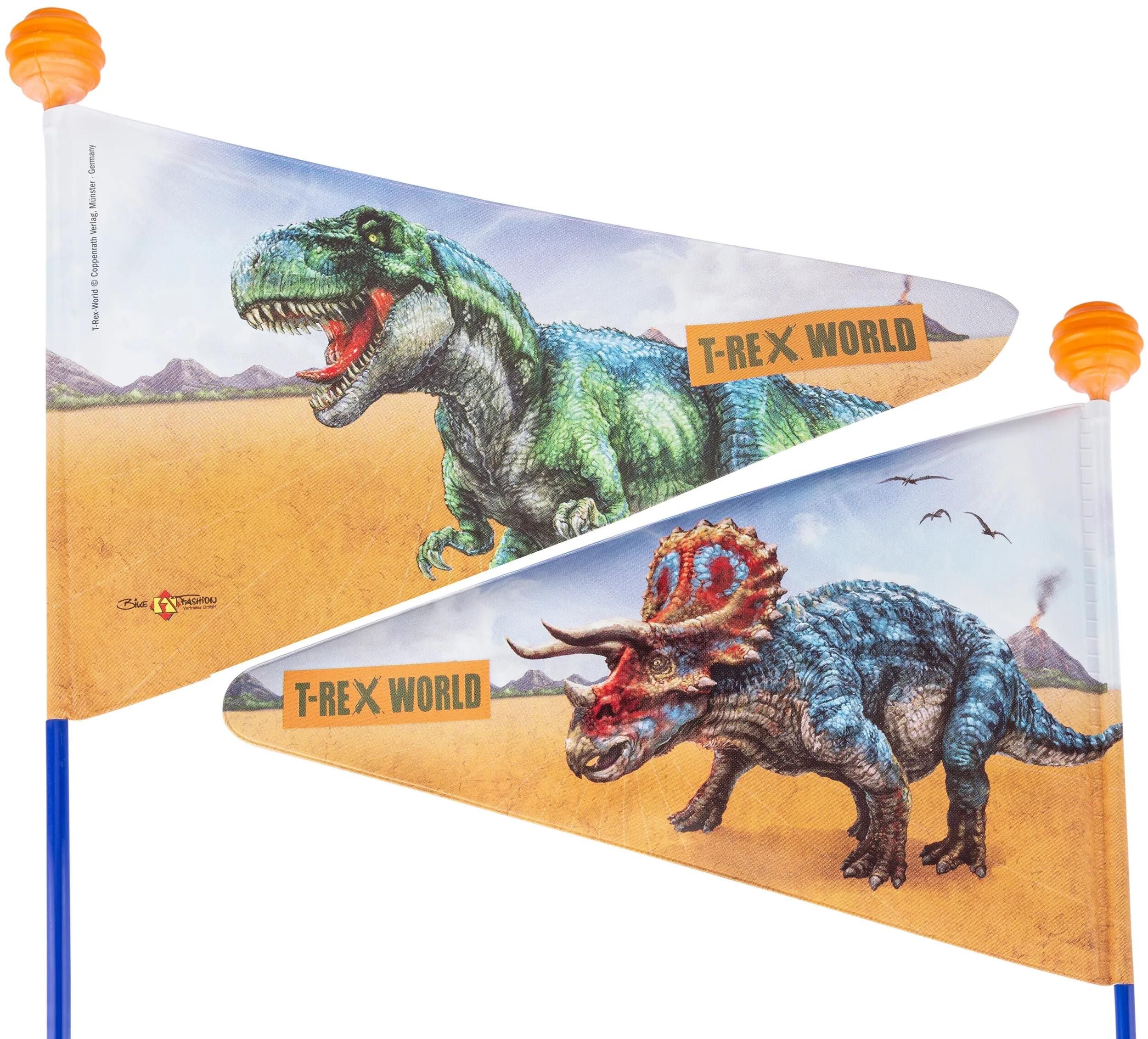 Bike fashion sicherheitswimpel safety flag t-rex world