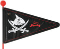 Bike fashion sicherheitswimpel safety flag 2-split caept´n sharky