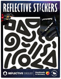 Reflective berlin reflexaufkleber shapes ref.sticker ref.berlin doodle black