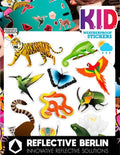 Reflective berlin reflex-sticker k.i.d. ref.sticker re.berlin kid jungle