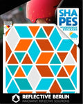 Reflective berlin reflexaufkleber shapes refl.sticker refl.berlin diamonds vintage