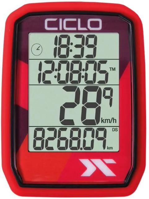 Ciclosport fahrradcomputer protos 105 bike computer protos 105 red