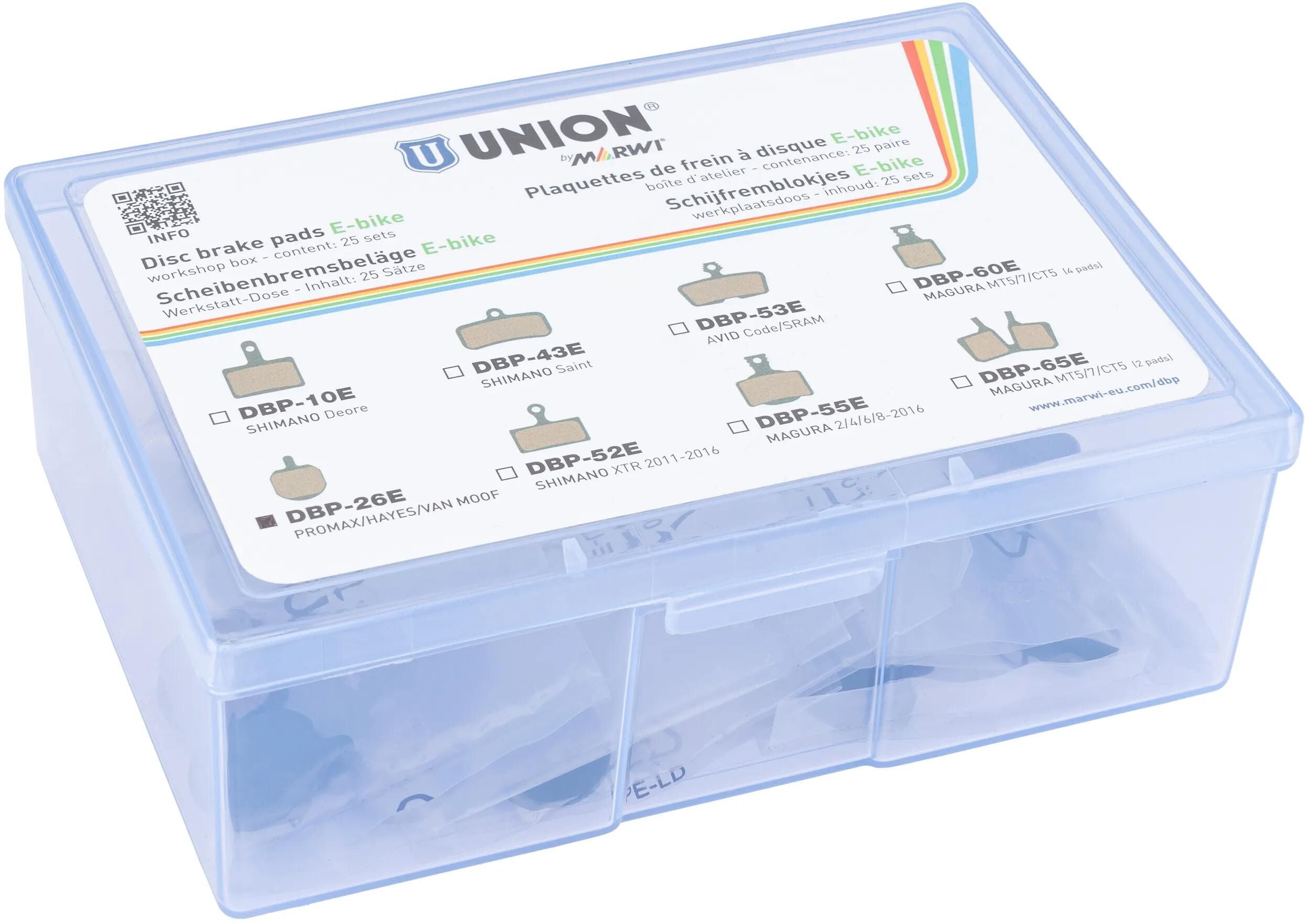 Union Scheibenbremsbelagsatz DBP-26E organisch Kevlar (25 Paar)