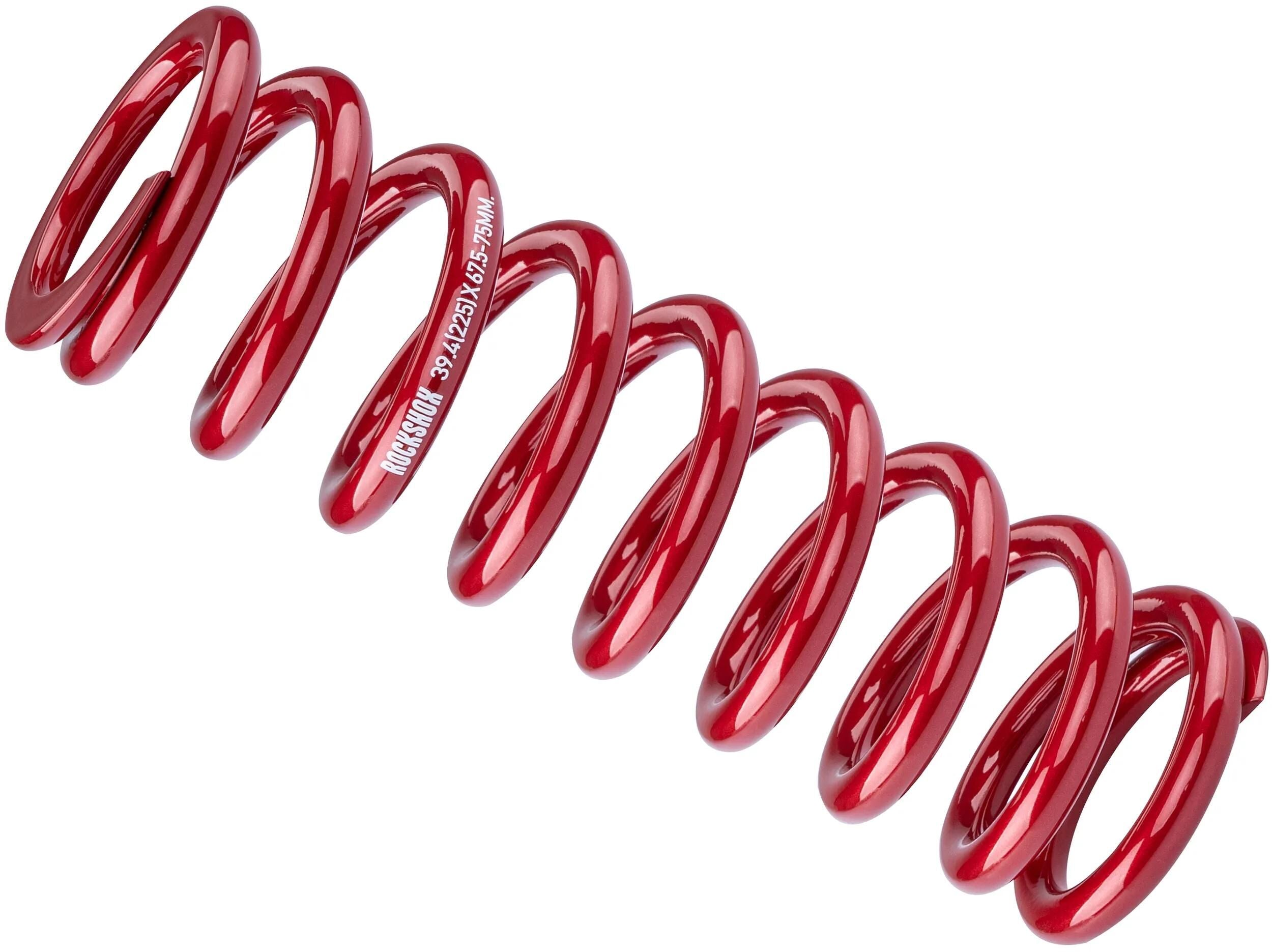 Rockshox feder spring rs 67,5-75mm 174mm 225 lb electr.red