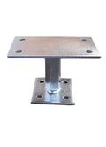 Waelbers paalhouder hoogte verstelb m20, blauw verzinkt (gv) ce - 1 stuk(s) - 426501.99