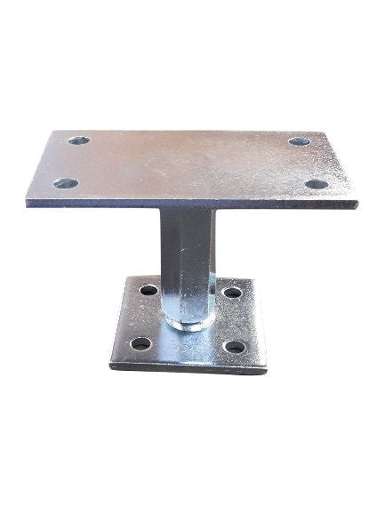 Waelbers paalhouder hoogte verstelb m20, blauw verzinkt (gv) ce - 1 stuk(s) - 426501.99