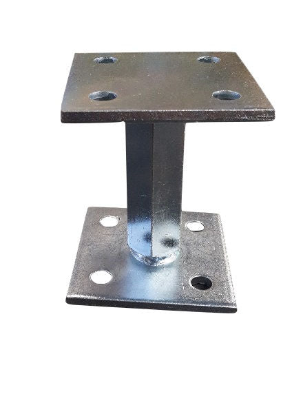 Waelbers paalhouder hoogte verstelb 90x90 gv