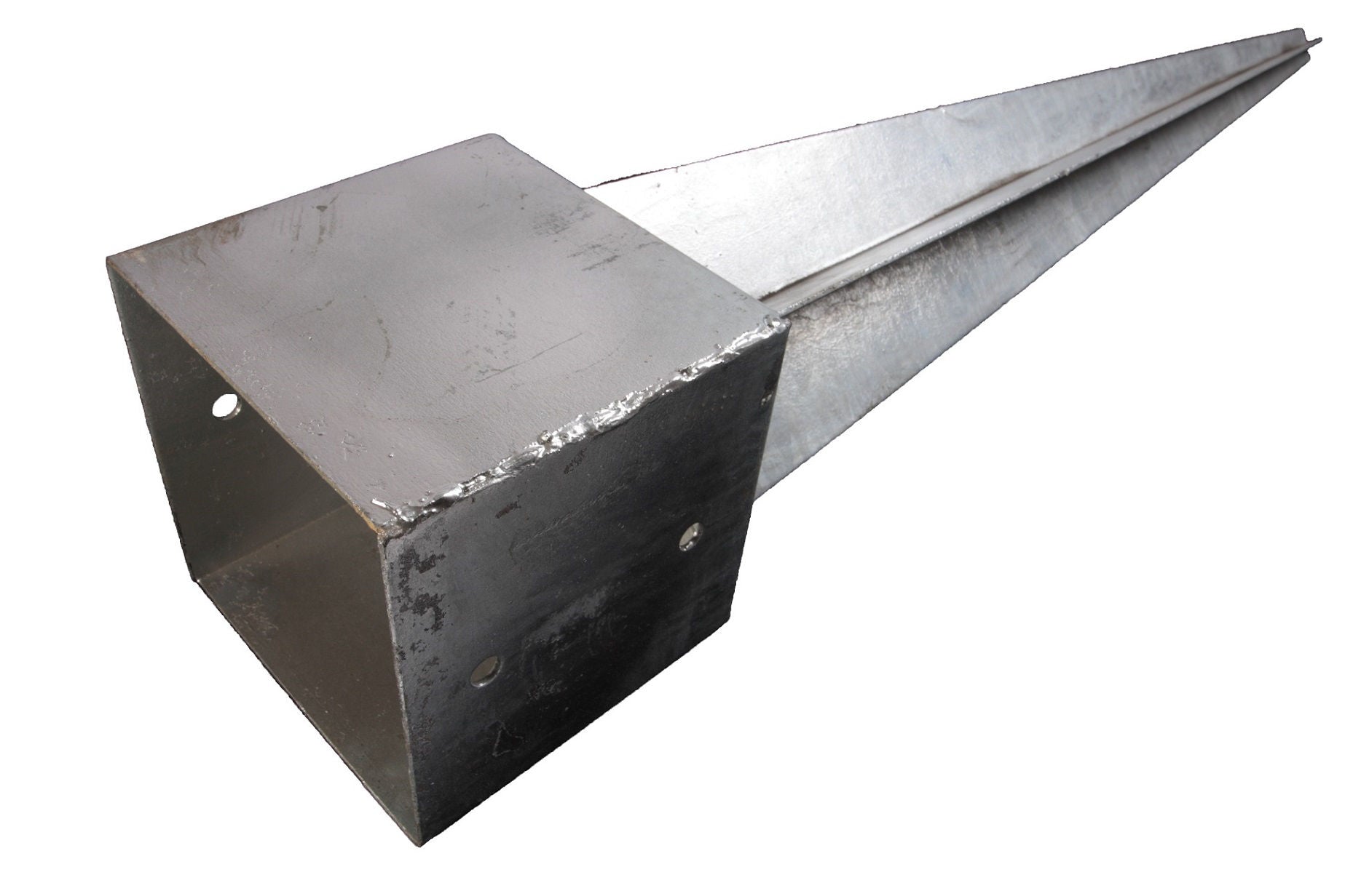 Waelbers paalhouder met punt 151x151x900 fv