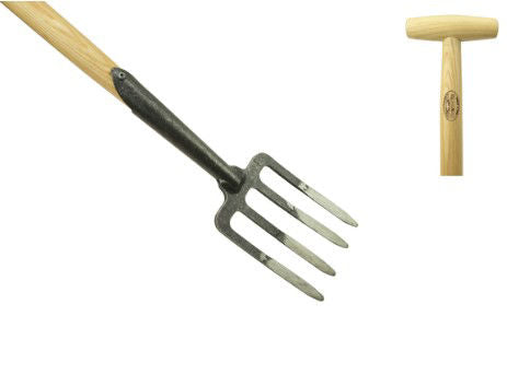 De wit damesgreep 4 tands essen steel 700mm dewit