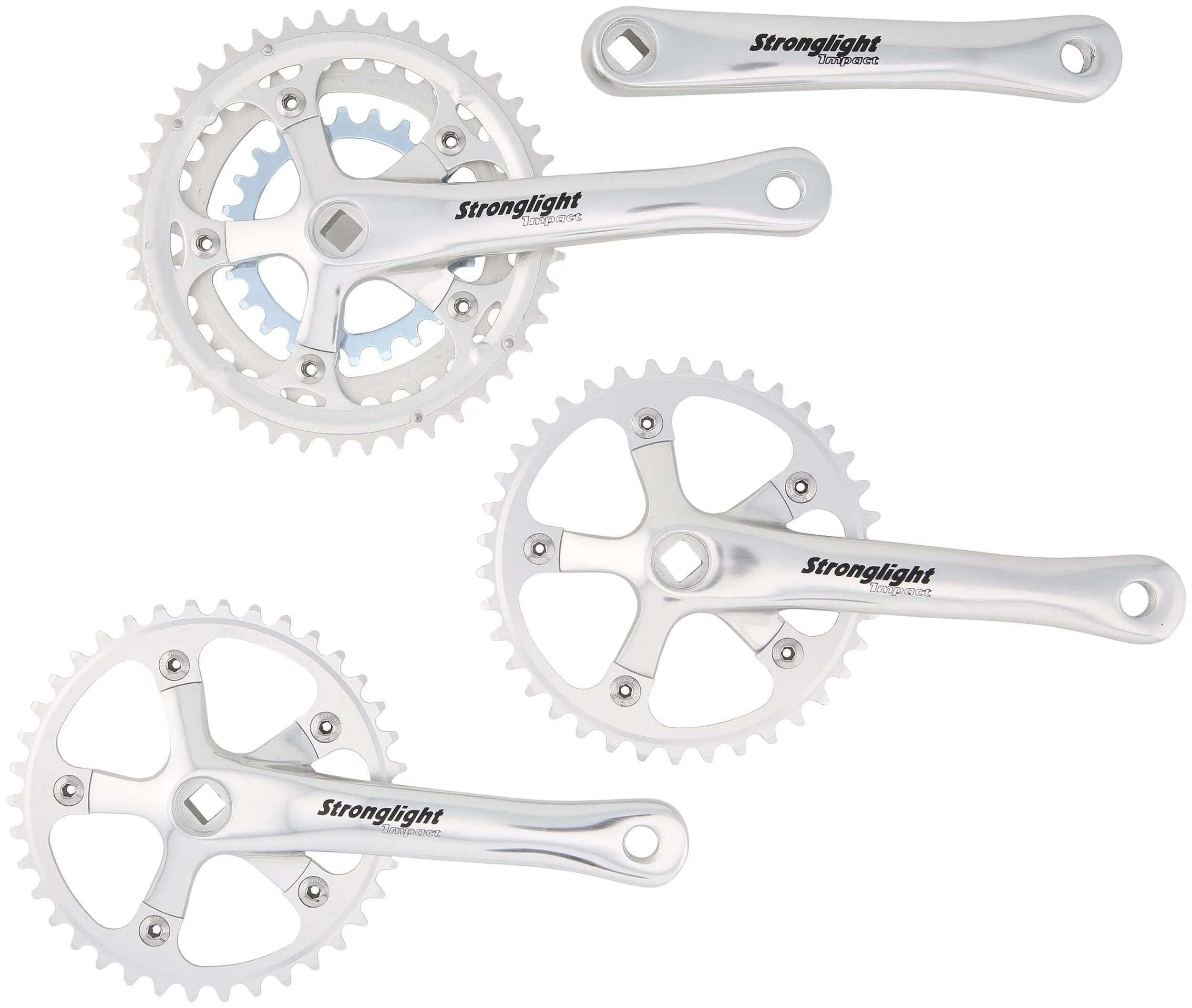Stronglight kettenradgarnitur tandem impact crankset strongl.tandem impact alu,170mm