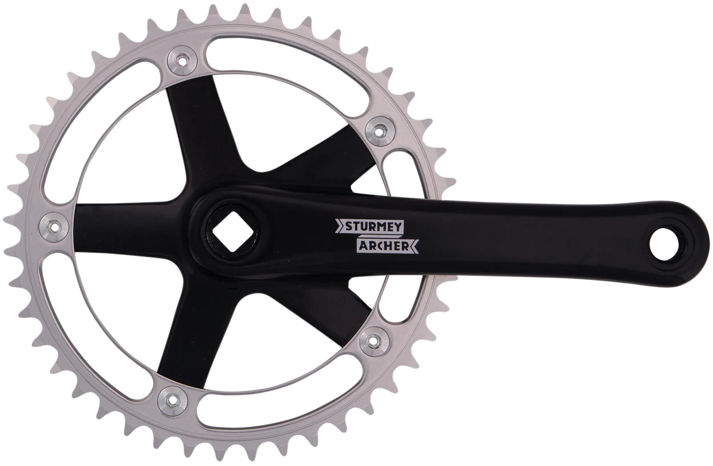 Sturmey archer crankstel fct 64 single crank sets 44 z. 170 mm black
