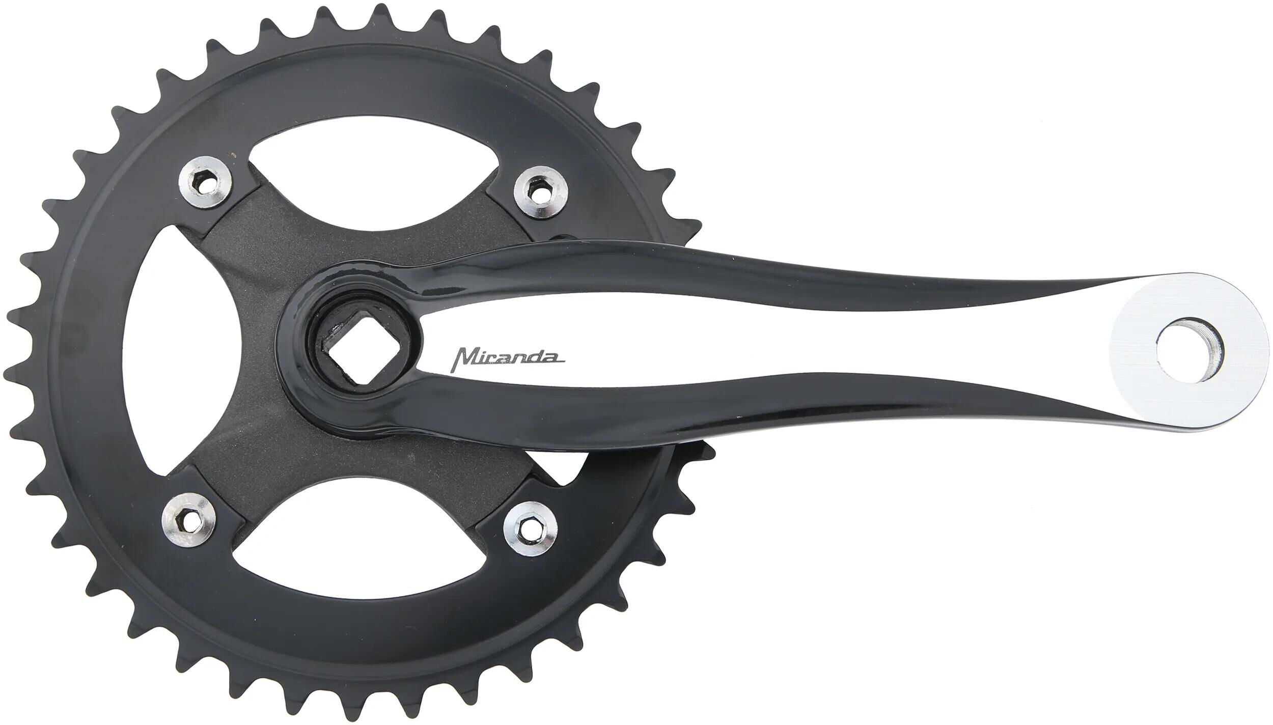 Miranda kettenradgarnitur beta 1r plus crankset beta 1r plus 170mm 38t b sil.