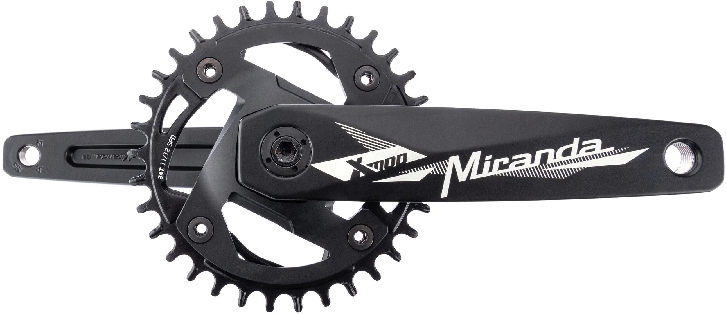 Miranda kettenradgarnitur modular mrtb chainflow 3d crankset mod.mrtb chainflow 3d 34t