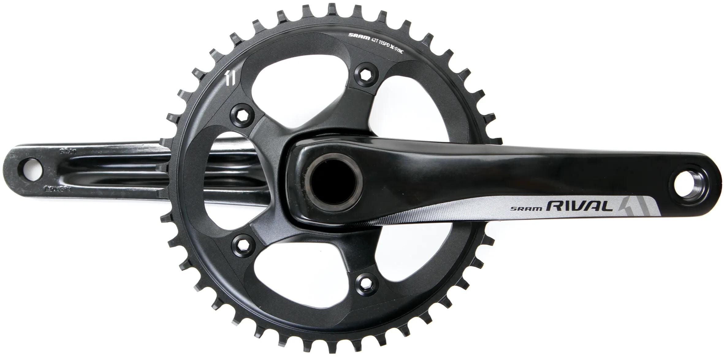 Sram kettenradgarnitur rival 1 crankset rival 1 gxp 42 t. 172,5mm black