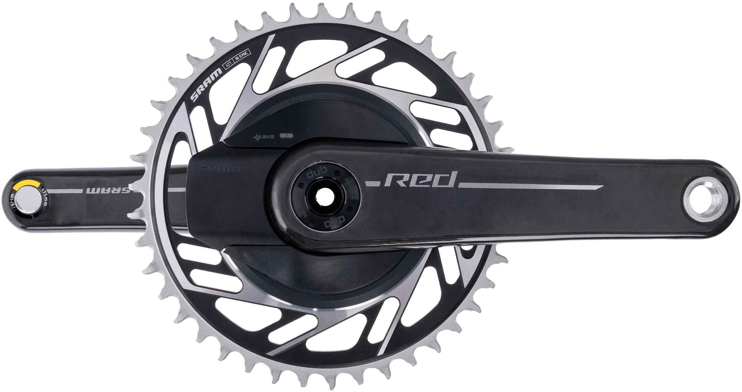 Sram kettenradgarnitur red 1 xplr axs e1 crankset pm red 1 xplr axs e1 42t 175mm