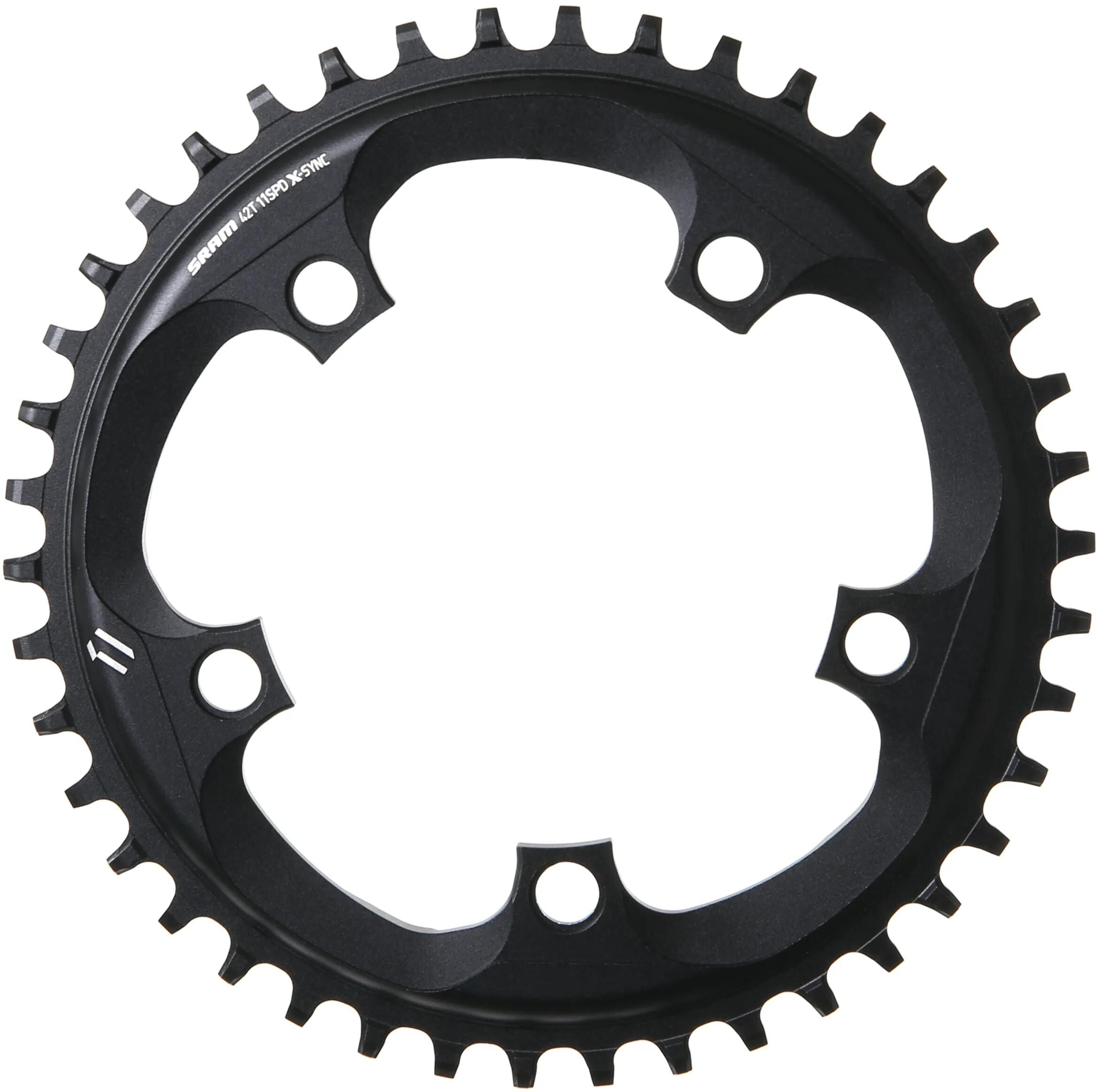 Sram kettenblatt single chain ring single 42t alu black