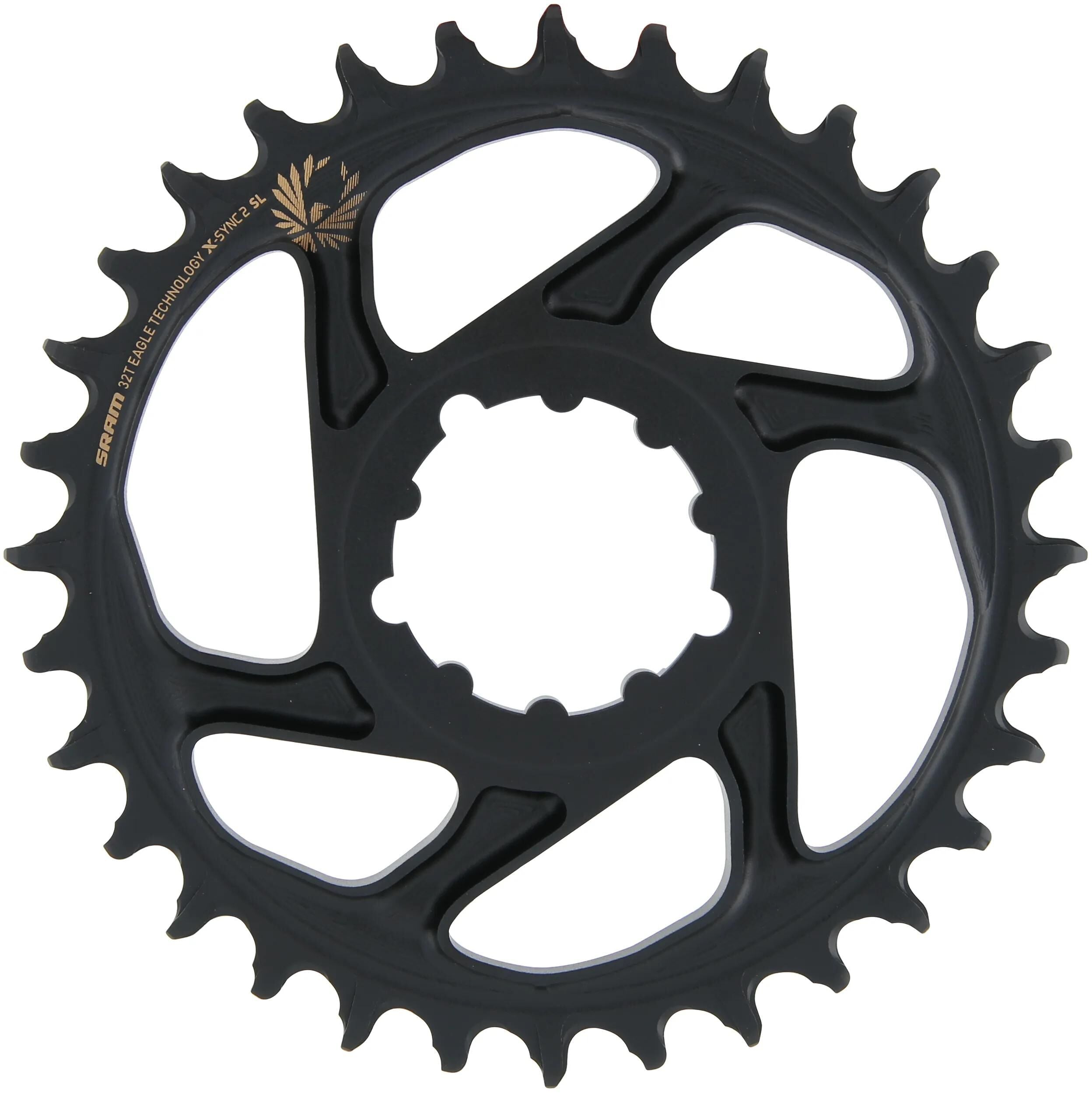 Sram kettenblatt x-sync2 sl chain ring x-sync2 sl 32 teeth alu gold