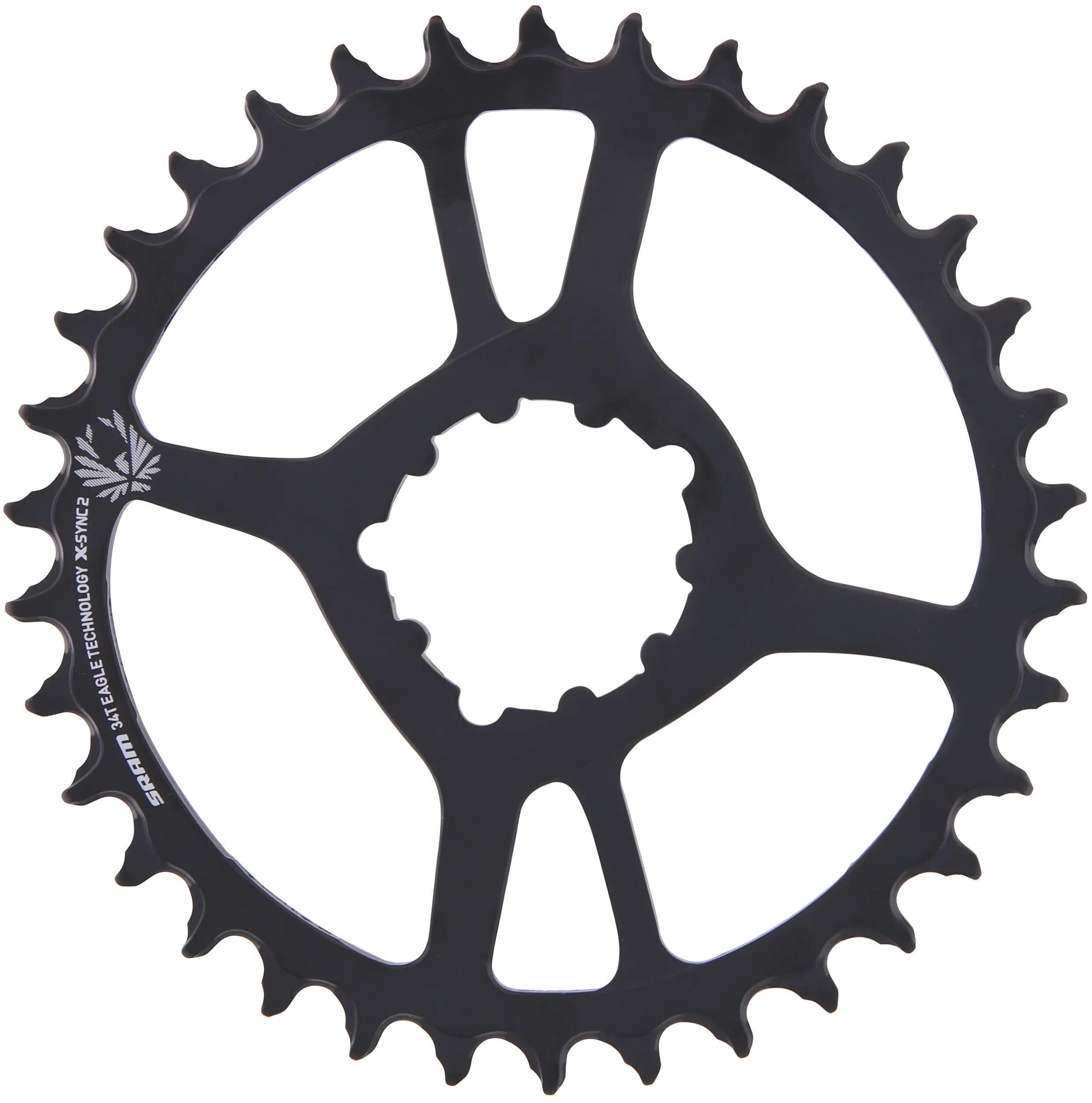 Sram kettenblatt x-sync 2 chain ring x-sync2 34 teeth steel black