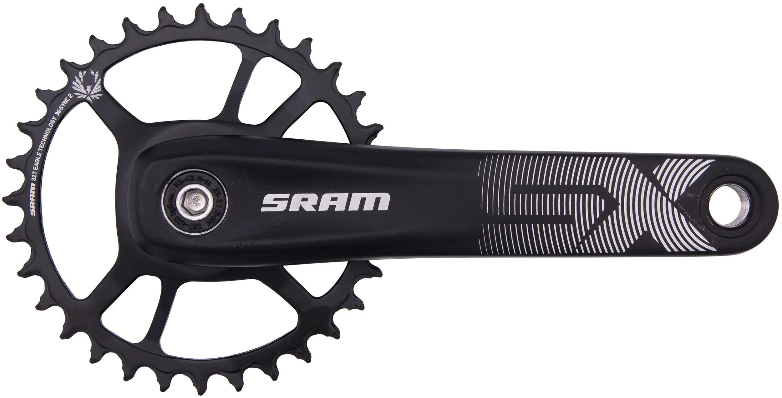 Sram kettenradgarnitur sx eagle crankset force axs powerspline 32t 175mm