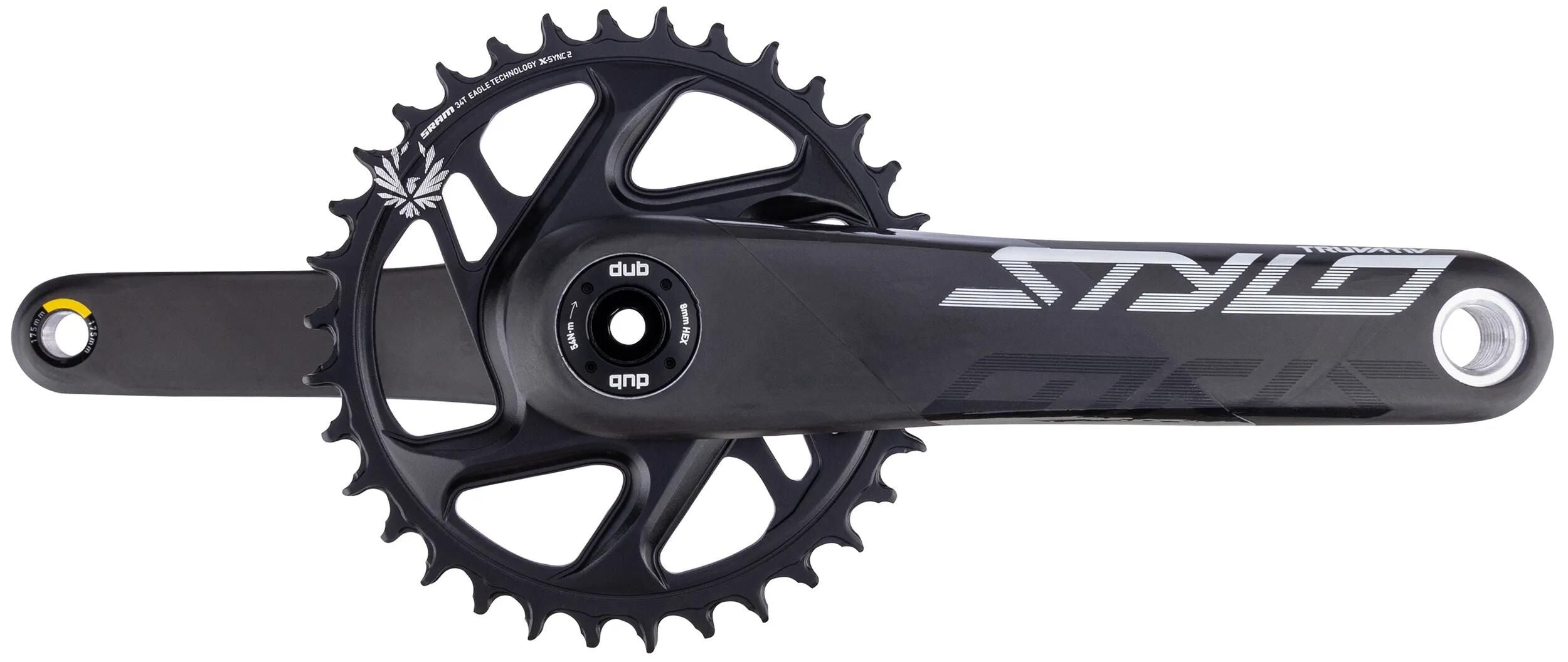 Truvativ kettenradgarnitur stylo carbon eagle crankset stylo carbon eagle 34t 175mm