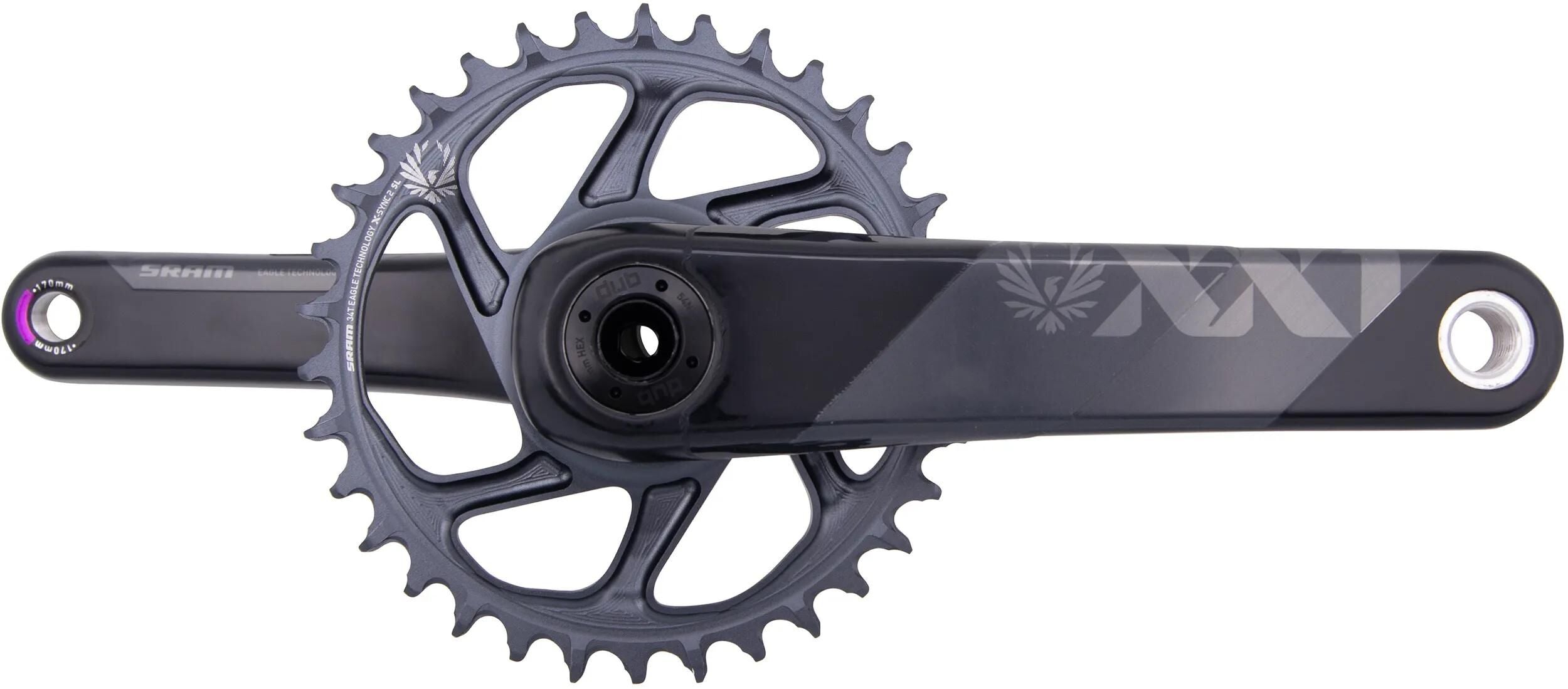 Sram kettenradgarnitur xx1 eagle crankset xx1 eagle 34t 170mm