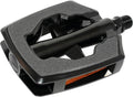 Marwi Pedalset SP-890, sandblockgraues Aluminium, glänzend schwarz