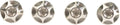 Silca schraube screw silver 4pcs.