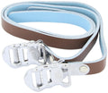 Contec pedalriemen leather strap ct pedalstrap leather leather brown 2pcs