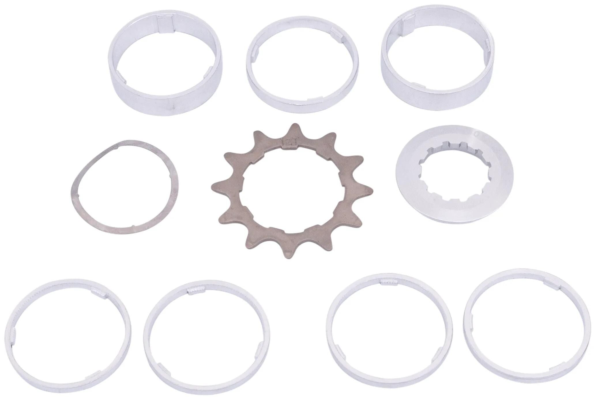Point steck-zahnkranz sprocket w.spacer set 12t