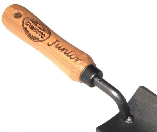 De wit junior plantschepje met een houten handvat van 100mm dewit