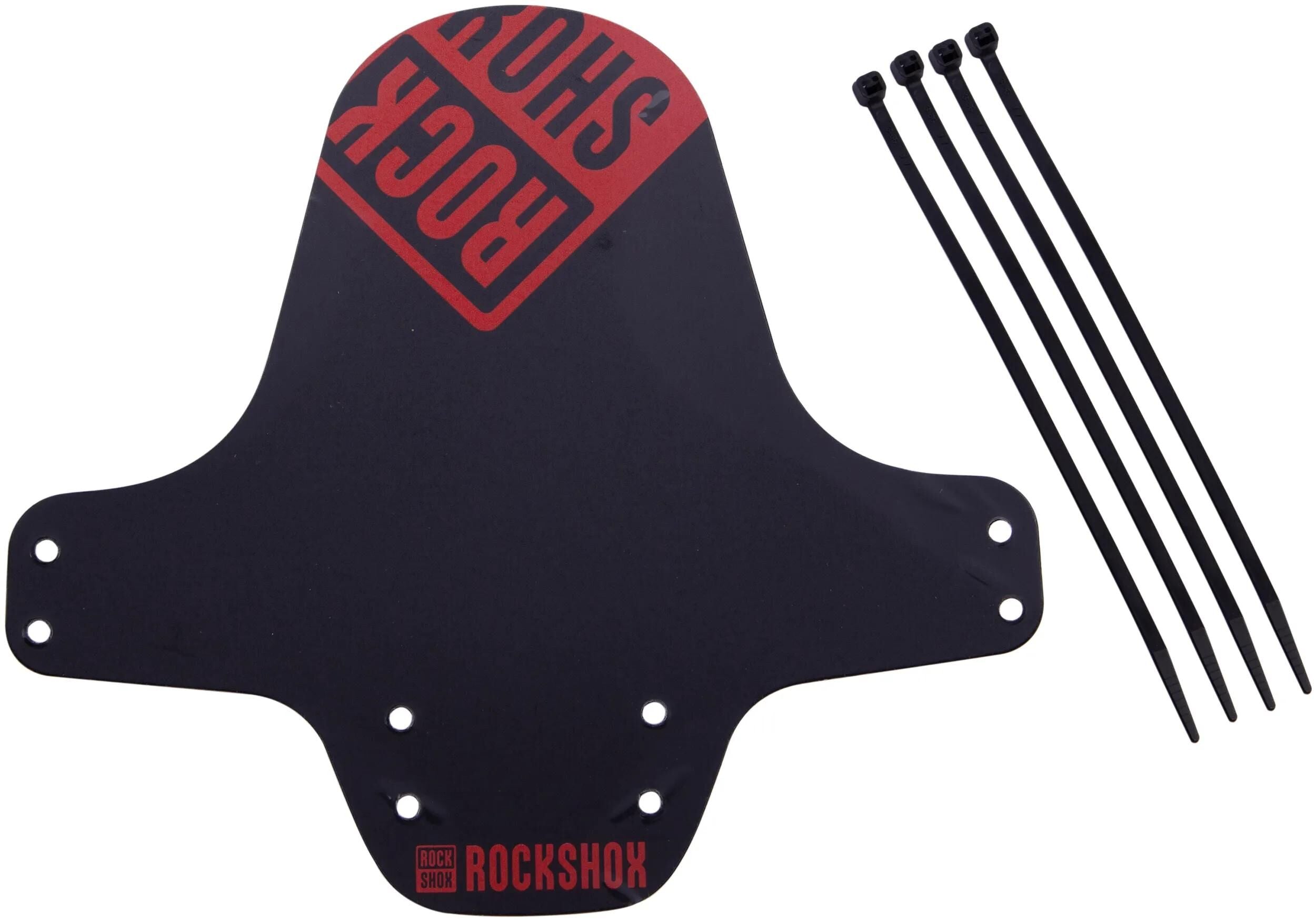Rockshox steckschutzblech fender clip-on fender rs black fire red