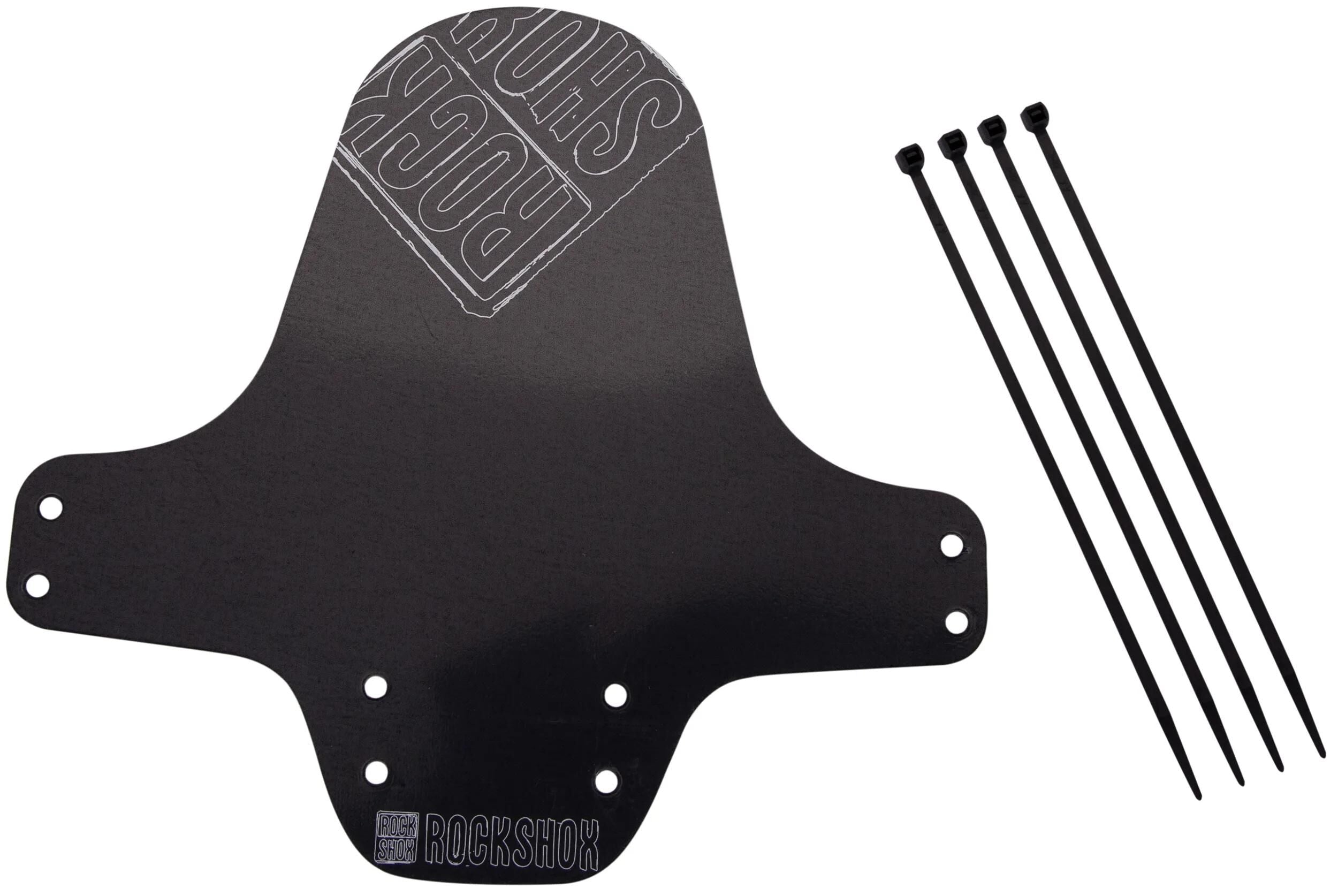 Rockshox steekspatbord fender clip-on fender rs black outline white dist.