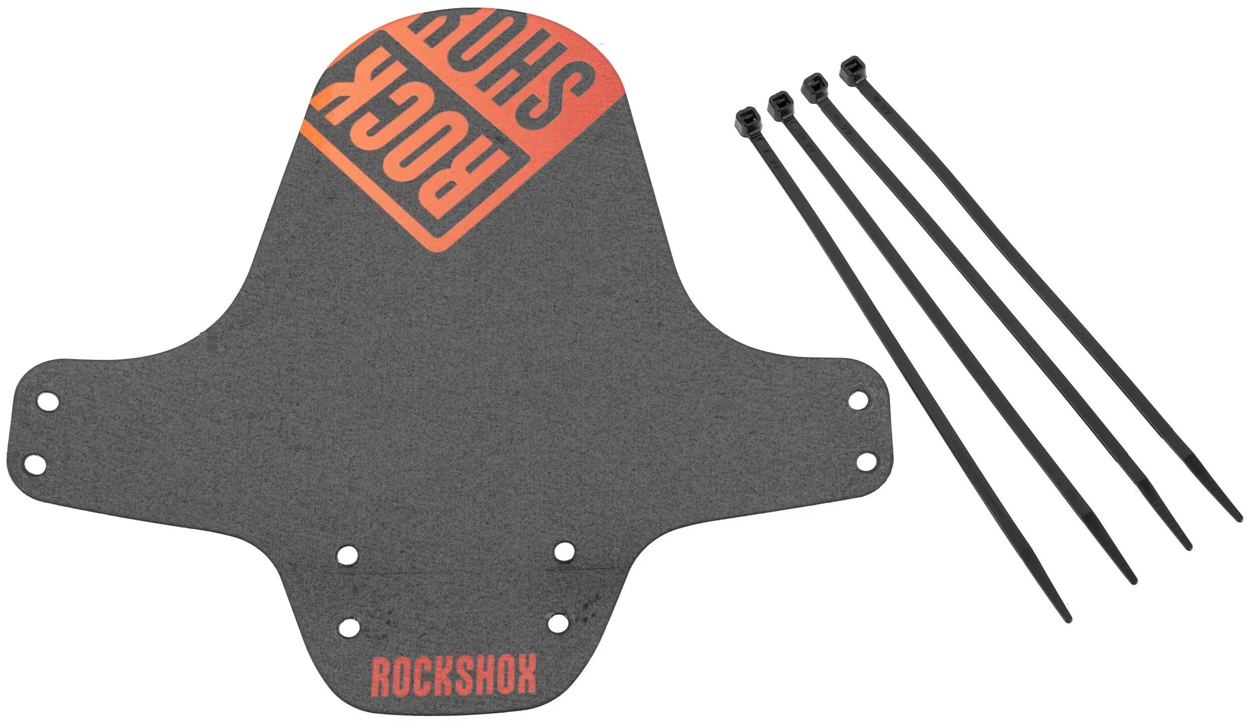 Rockshox steckschutzblech fender clip-on fender rs black red orange gradient