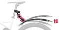 Zéfal steckschutzblech deflector rm90+ clip-on fender deflector rm90+
