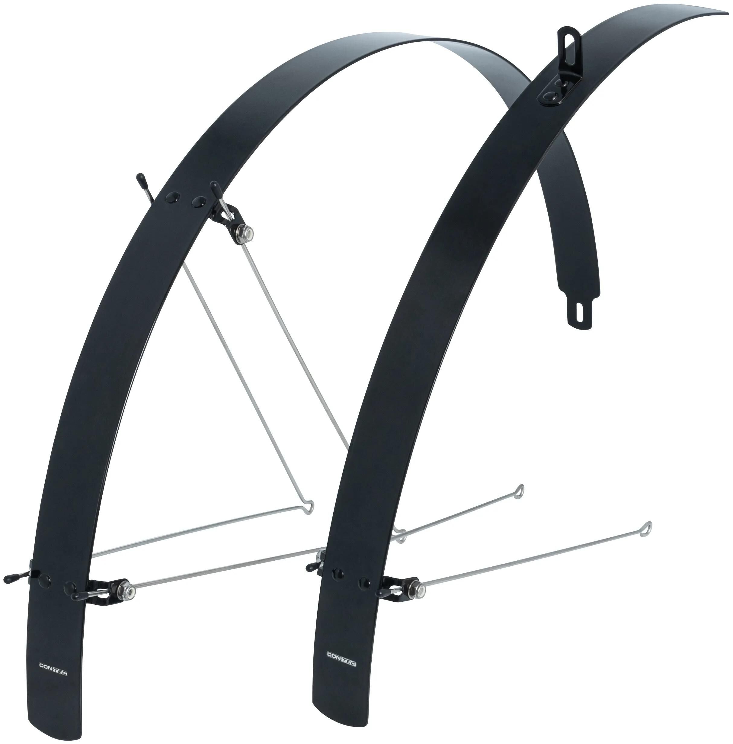 Contec schutzblech-set flat fender ct fender set flat fender 28 32mm alu black