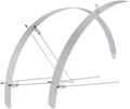 Contec schutzblech-set flat fender ct fender set flat fender 28 32mm alu silver