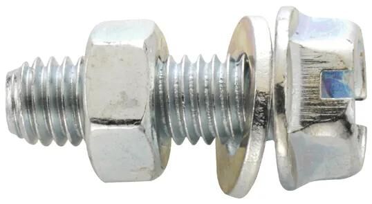 Fix-nippel sechskantschraube hex washer head screw 15mm zinc