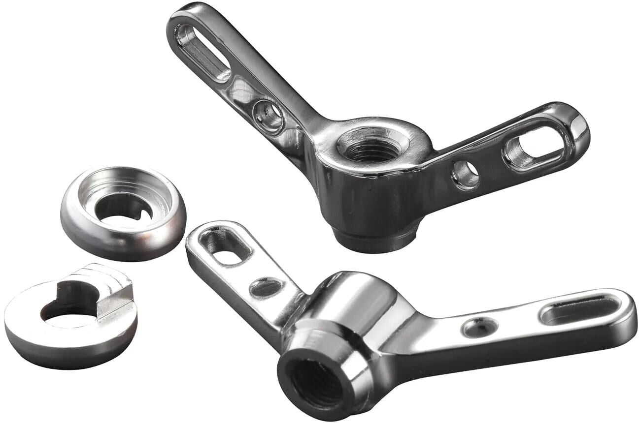 Brave classic flügelmutter wing nut fr.wheel pair silver