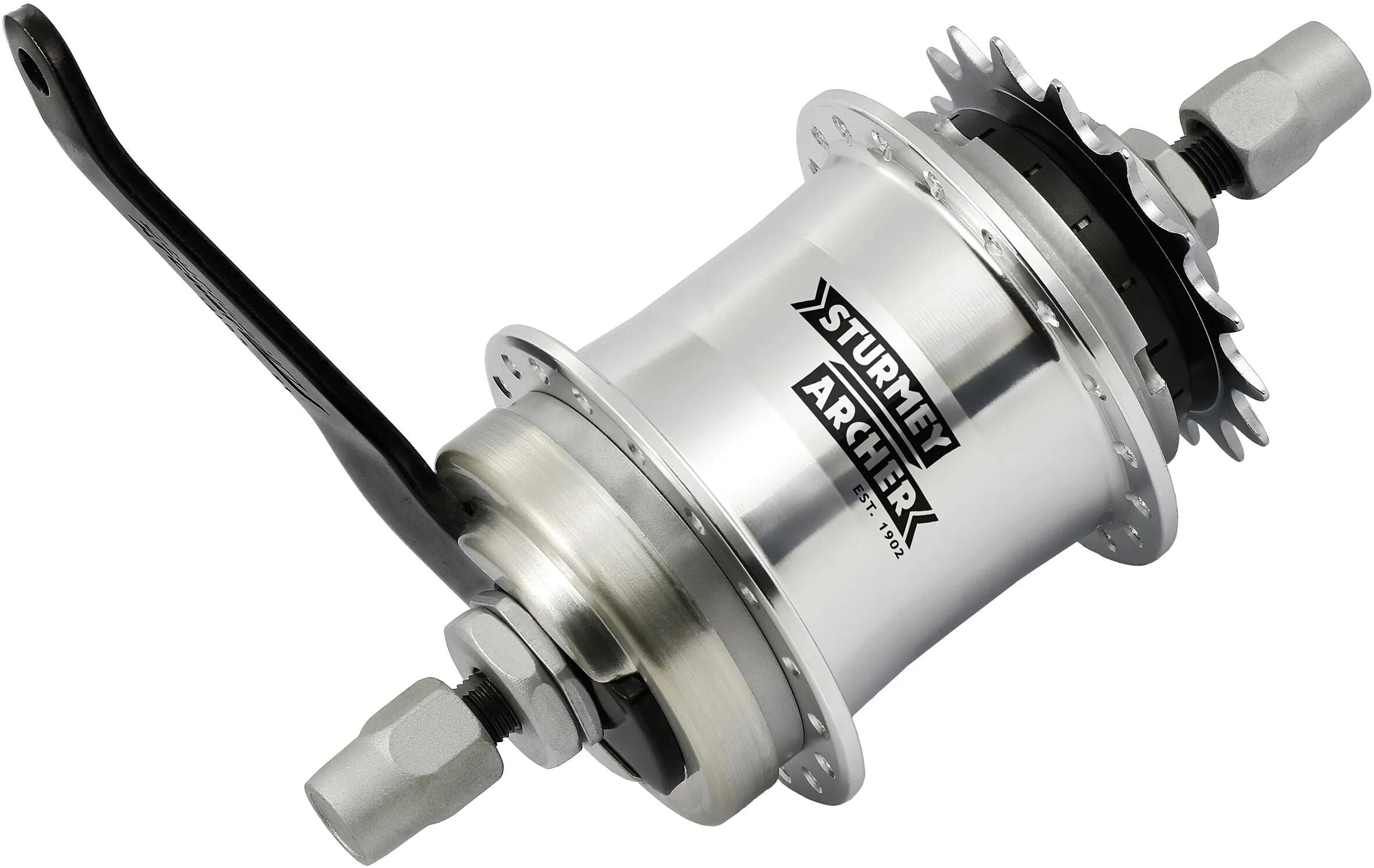 Sturmey Archer Hinterradnabe S1C mit Rücktrittbremse, 36 g, silber