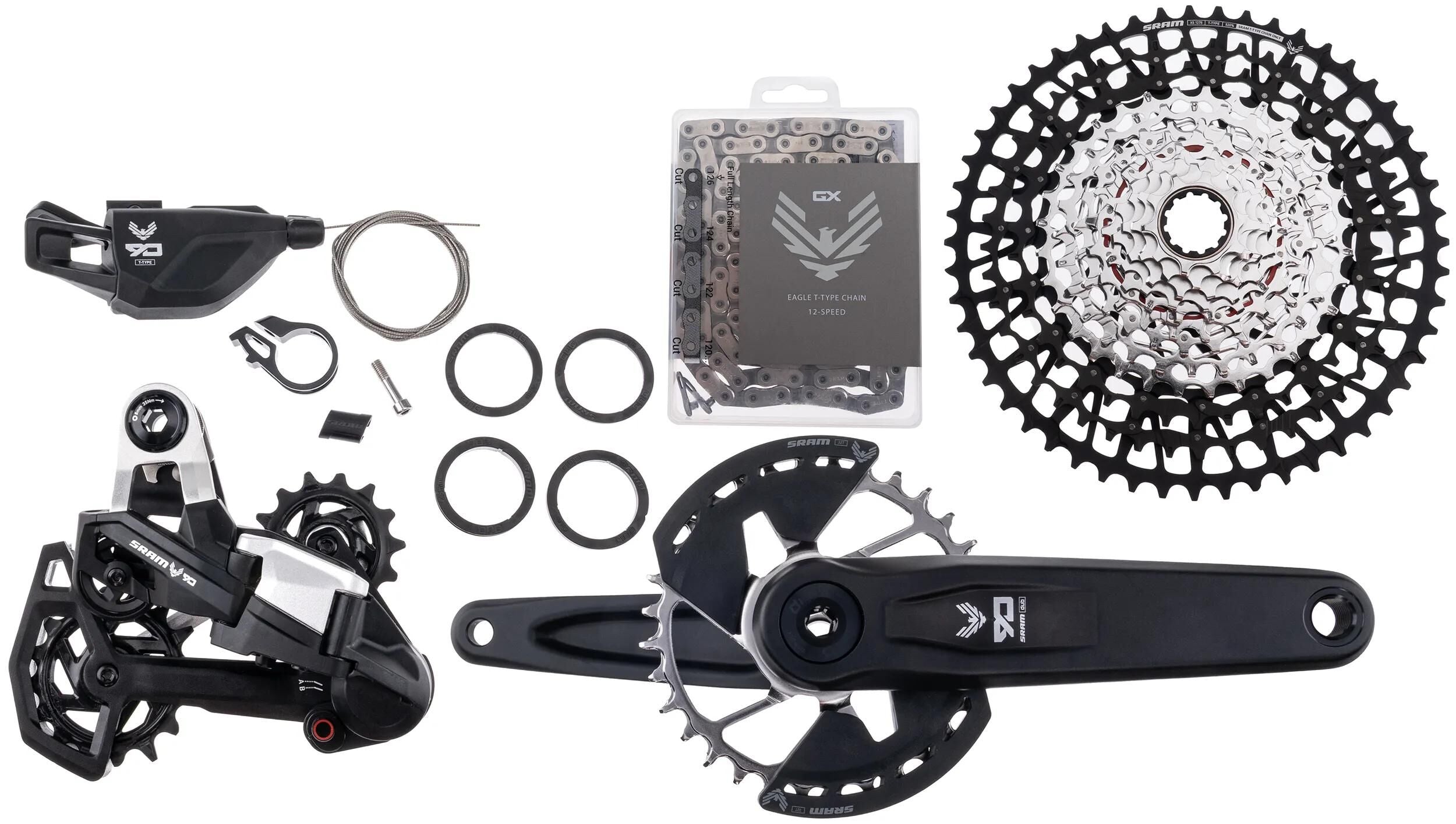 Sram schaltgruppen-set eagle 90 transmission shifting group set t eagle 90 175 mm