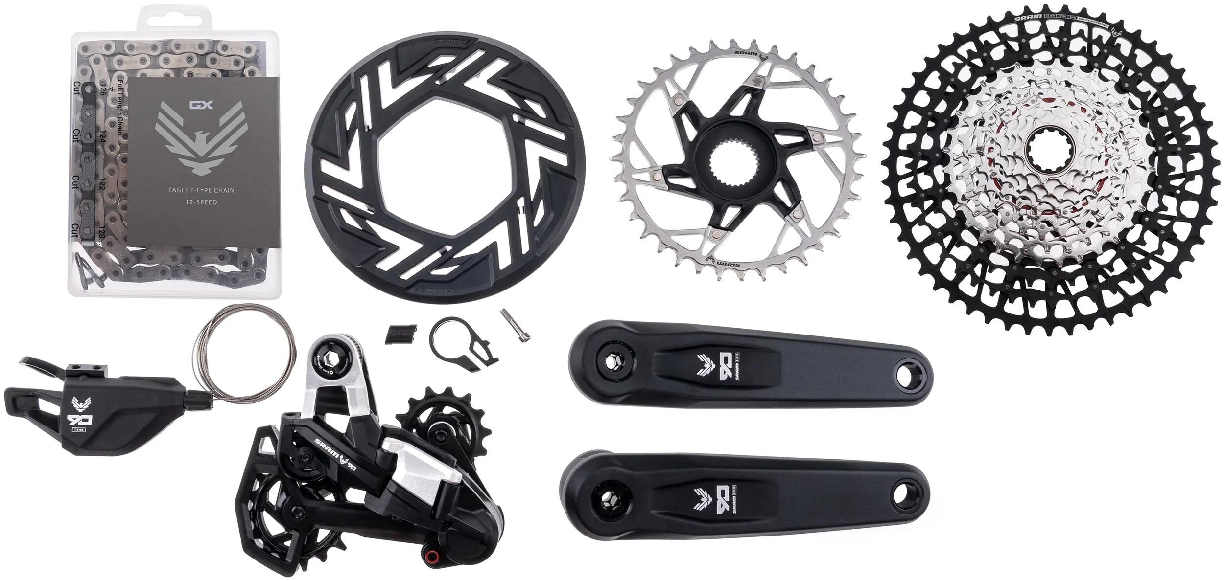 Sram schaltgruppen-set eagle 90 transmission e-bike shifting group set t eagle 90 bosch 170 mm