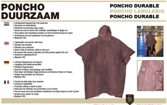 Benson regen poncho duurzaam