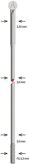 Alpina speiche spoke sst butted 2,34x294 mm
