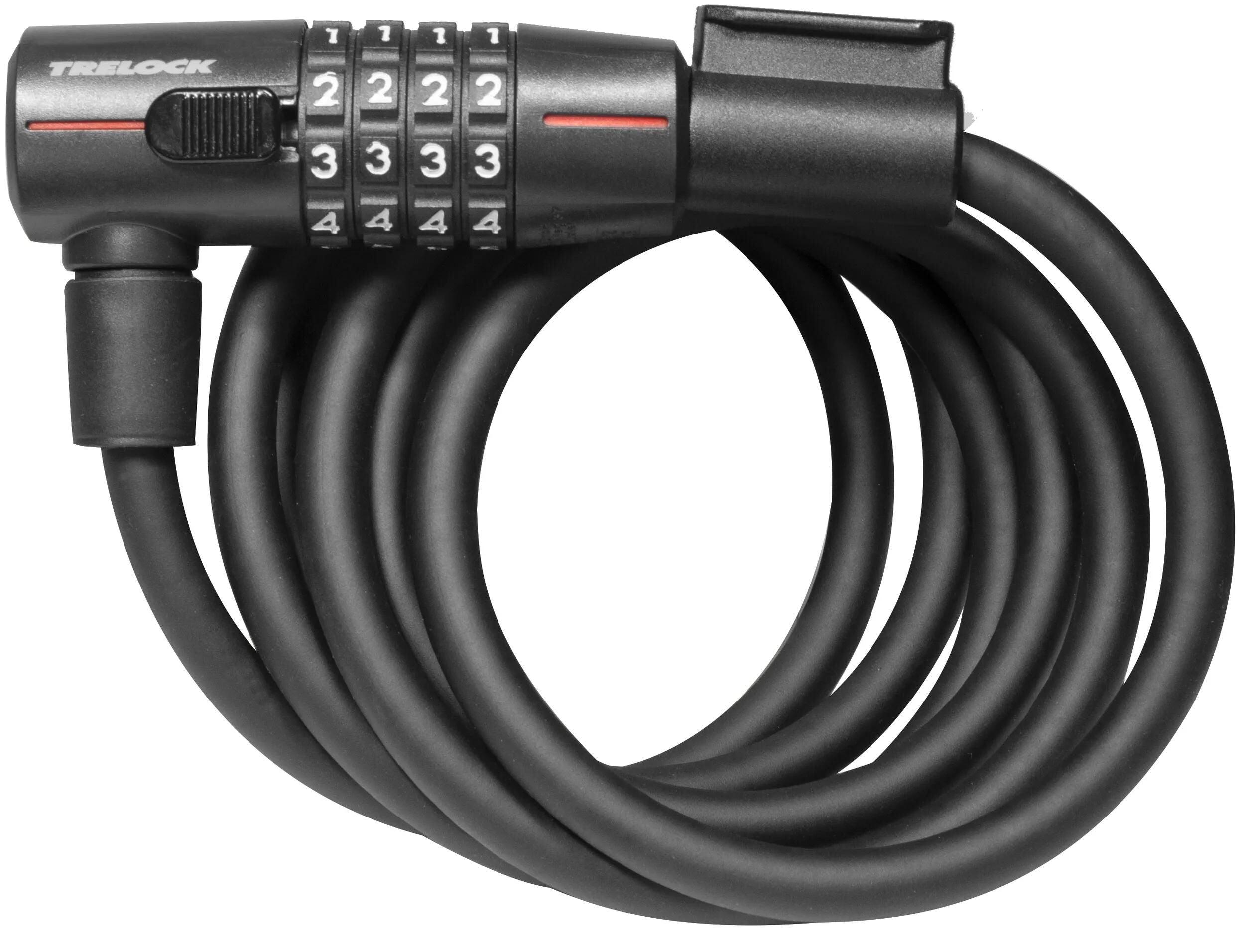 Trelock spiralkabelschloss sk 210 curly cable lock sk 210 numeric code