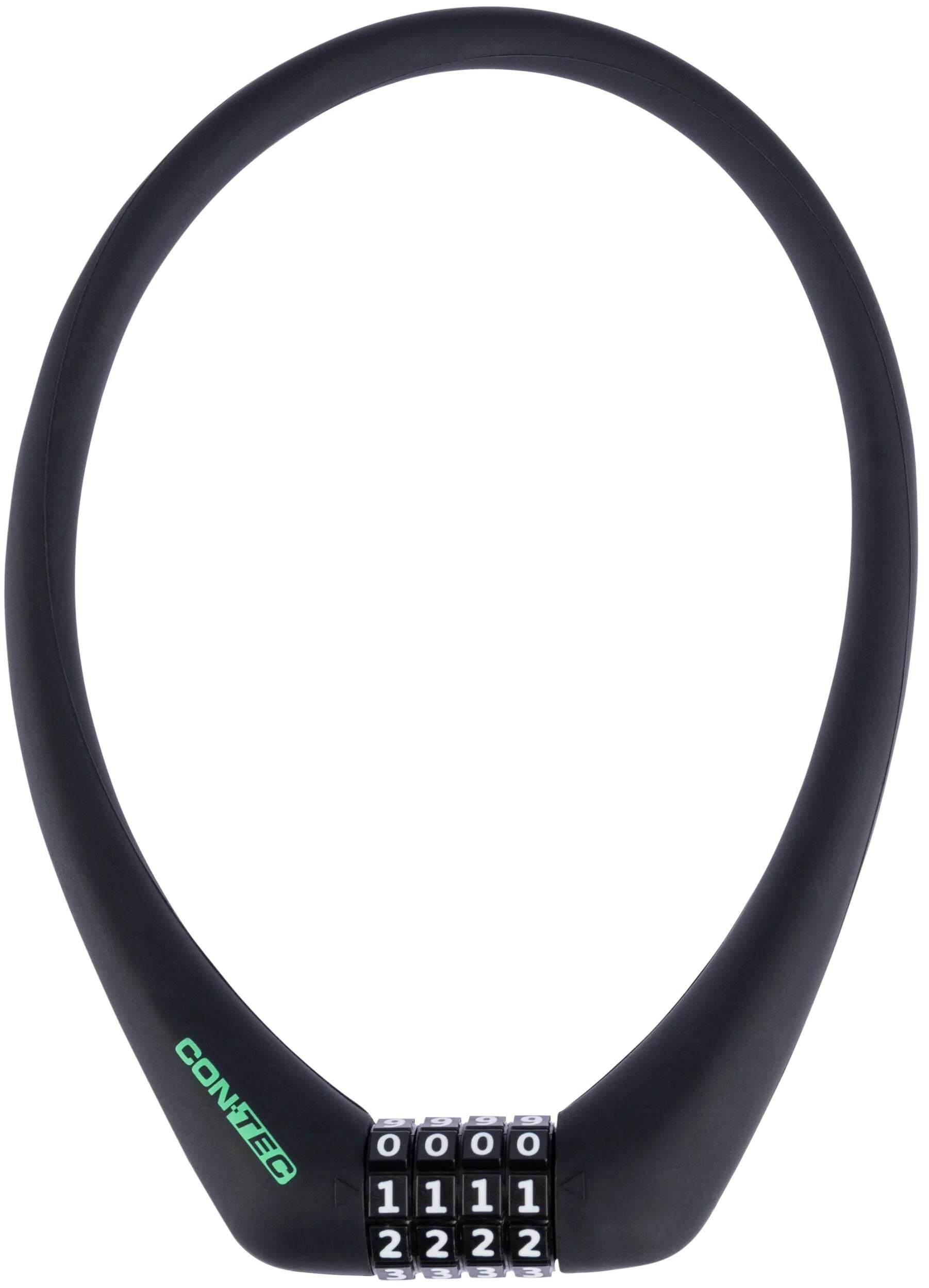 Contec cijfer-kabelslot sloc ct number cable lock sloc 12 mm x 50 cm, black