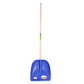 Mm eurotool sneeuw voerschep mm middel kunststof blauw steel 130cm