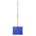 Mm eurotool sneeuw voerschep mm groot kunststof blauw steel 130cm