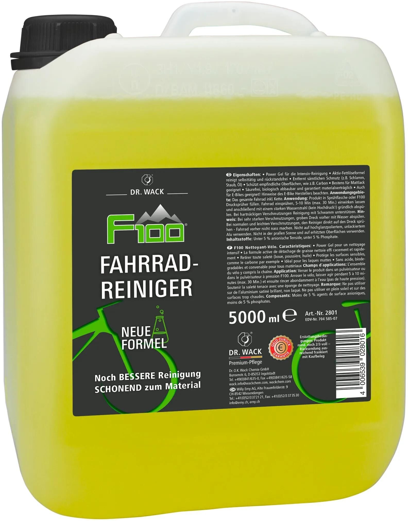 Dr. wack fahrradreiniger f100 dr.wack f100 bike cleaner 5l