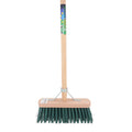 Mm eurotool bezem fsc 29cm kunstvezel groen mm met steel 140cm
