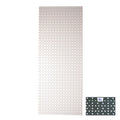 Achterwand perforatie rl rond gat 40x100cm tegometall